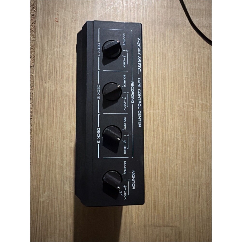 Realistic 42-2115 Vintage Three 3 Deck Tape Control Center